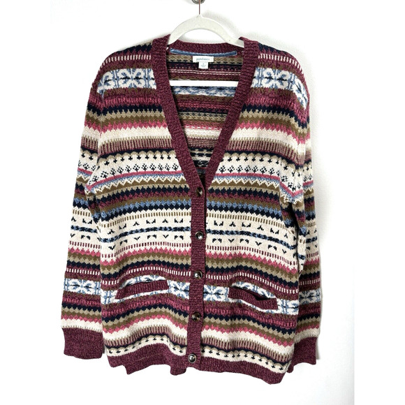 Sundance Sweaters - Sundance Chunky Knit Grannycore Cottagecore Farmcore Hippie Wool Blend Cardigan